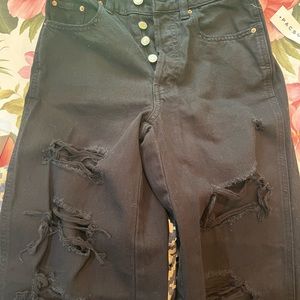 PacSun ripped high waist baggy jeans. New with tags. Size 24